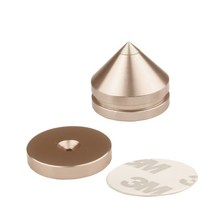 Hifi 오디오 스피커 발 스파이크 콘 바닥 네일 알루미늄 합금 DAC CD 캐비닛 전력 증폭기 컴퓨터 서브우퍼 삼각대, [03] 5 package, [03] Rose Gold