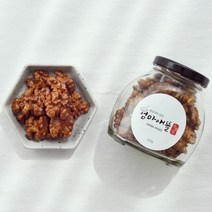 직접 구운 수제간식 호두강정 호두정과 아몬드정과 허니버터 시나몬 답례품 선물세트, 1구 선물박스 추가