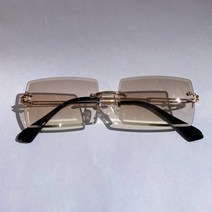 FREELIFE 패션 작은 사각형 선글라스 여름 안경 최신 유행 여성 남자 무테의 사이클링 레트로 태양 음영, Gold-Brown-287