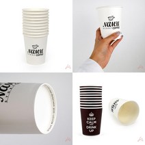 카페 일회용 10온스 핫컵 종이컵 10P