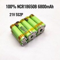 충전지 배터리 건전지 100% 오리지널 NCR18650B 12V 16.8V 21V 25V 팩 슈라 스크루드라이버 배터리용 3400mAh 20A 방전 전류, [08] 21V 5S2P