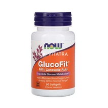 Now Foods 나우푸드 글루코핏18% 코로솔산 60정