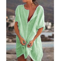 레니본블라우스 2018 패션 여성 짧은 소매 캐주얼 버튼 블라우스 셔츠 빈티지 S8XL