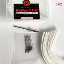 와이어메쉬 1 세트 DIY 도구 키트 메쉬 코일 저항 와이어 0.6ohm 0.13ohm RPM 2 히터 코어 재건 키트138701, As Pictures Shown 6, 06 As Pictures Shown