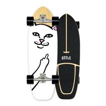 GEELE 30인치 입문용 카버보드 랜드서핑 서프스케이트보드 트럭 CX4 C7 워터본, 37