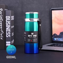 ZZJJC 대용량 탱크 316 스테인리스 텀블러 아웃도어 스포츠 주전자 비즈니스 기프트 컵, 1000ml, 그라데이션 블루