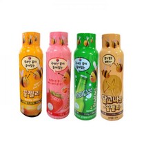 꿀젤리 4개세트 (오리지널 딸기 사이다 달고나)꿀젤리 오리지널젤리 딸기젤리 사이다젤리 달고나젤리 짜먹는젤리, 본상품