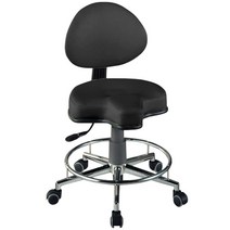 진성메디시스템 미용의자 AS-306 진료의자 피부관리실 높낮이조절 보조의자 의자, 블랙