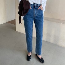 옷자락 여자 가을 다리길어보이는 논 워싱 데님 팬츠 바지