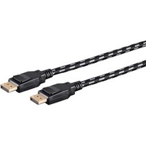 Monoprice Braided DisplayPort 1.4 케이블 - 10피트 - 회색 그래픽 디자인 TV 벽면 및 PC 게임용 8K 가능