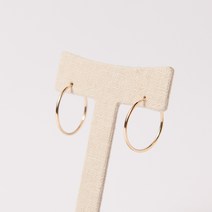 주얼리공장 14k GF 1.0 파이프 링귀걸이 옐로우 골드