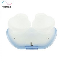 코골이 기구 성인 숙면 교정기 양압기 확장기 ResMed-AirFit P10 비강 베개 크기 대형 중형 스토퍼 코 헤드 기어 프레임, L
