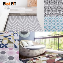 [루이핏]잘라쓰는 디자인 패턴 코일매트 현관 베란다 발코니 아파트, 14 헤링본D