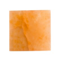 힐링 차크라 스톤 치유의 돌 명상 마음챙김 자연 Selenite 석고 조각 크리스탈 광장 라운드 치유 Scrying 서클 디스크 Fengshui 홈 오피스 장식 공예품, 15x1.5cm_CN, Orange Square