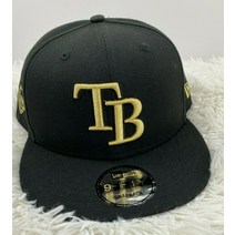 템파베이 레이스 New Era 59Fifty 스냅백 캡 MLB 야구 조절식 검은색 모자