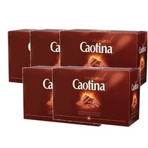 카오티나오리지널 스위스 퓨어 센세이션 초콜릿 15g 100개 CAOTINA ORIGINAL Chocolate Suisse pure Sensation, 5팩