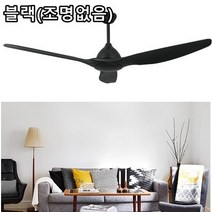 직배송 52인치 64인치 북유럽 팬조명 천장선풍기 초대형 실링팬 리모컨 원격조정 ch179, 64인치(조명없음)/리모컨제어/블랙