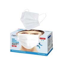 국산 식약처인증 난세이프티페이스 KF-AD 비말차단용 덴탈마스크 100매입