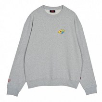 비슬로우 21FW 퍼플21FW PIZZA PLANET SWEAT 셔츠2 그레이