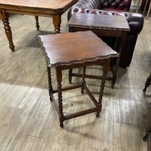 영국 엔틱 2인 오케이셔널 테이블 선반 앤틱