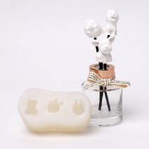 새로핸즈 비누만들기 실리콘 몰드 강아지 3총사, 단품