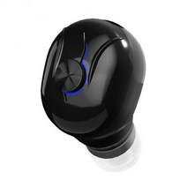 이어폰 전화 다이얼 블루투스 헤드폰 무선 음성 프롬프트 미니 보이지 않는 헤드셋 50mah 스마트 원 키 컨트롤 마이크, [01] Black