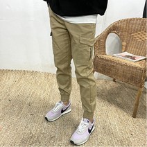 히이즈제이 남자 워싱 스판 카고 조거 밴딩 면바지 [6 color]