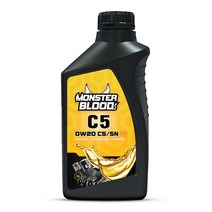 몬스터블러드 C5 0W20 저점도 저마찰 디젤 가솔린 엔진오일, 1개