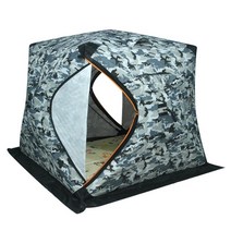 프리미엄 돔텐트 큐브텐트 면텐트 동계 빠른 열기 겨울 얼음 낚시 텐트 큰 공간 두꺼운 따뜻한 면화 방풍, 04 Camouflage