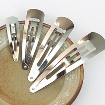 [펠트친구] 니켈 똑딱핀/은색똑딱핀/똑딱핀/머리핀만들기/머리핀, 80mm(4개)