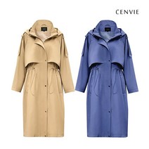 [센비] [론칭가169 000원]후드 사파리 자켓 트렌치코트 집업 점퍼 2color