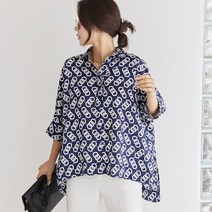 M1020 사이드 트임 체인 블라우스