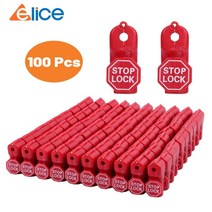 도난방지텍 마트 옷가게 의류 100 개가방 빨간색 6mm eas 태그 정지 보안 32