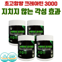 웰리즈 크레아틴 프리미엄 300g 모노하이드레이트 헬스보충제, 4개