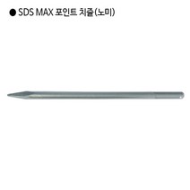 [편한손] SDS MAX 포인트 치즐(노미) 규격18mm 전장350mm 앙카 해머드릴 함마드릴