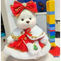 레나베어의상 코디세트 테디테일즈 곰돌이인형 옷, 클스마스의상+베어세트, 30cm 미디엄