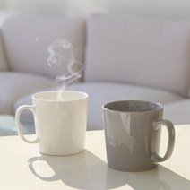 홈카페 데일리 심플 커피잔 머그컵 모음 8종, 그레이 화이트-모던 머그