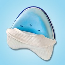 목주름베개 코골이방지베개 잠잘오는 승모근 베개 aqumotic body memory foam pillow orthopedic heart knee leg wedge 발 쿠션, 푸른
