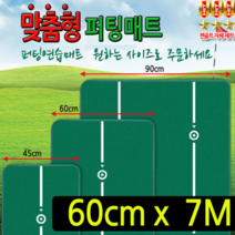 맞춤형 퍼팅매트 60cm x 7m (홀컵 지우개봉포함)