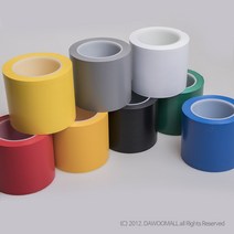 국산 다우 바닥 라인 테이프 98mm x 30M 난연 9가지 색상, 회색