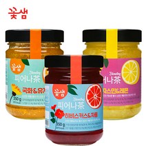 꽃샘식품 피어나다 국화&유자차/자스민&레몬/히비스커스&자몽 350g x 택일 1개 초특가, 히비스커스&자몽차 350g x 1개