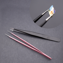 네일 핀셋 집게, 핑크