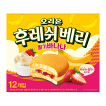 오리온 후레쉬 베리 딸기 바나나 336g (사탕증정), 1