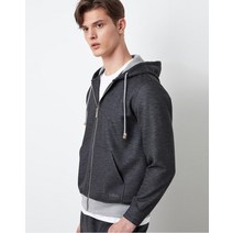 [21FW 닥스 남성]그레이 컬러배색 울혼방 후드집업-DMTS1D102G3