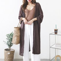 경스홀릭 썸머 포켓 루즈핏 여름 롱가디건 데일리가디건 빅사이즈 임부복