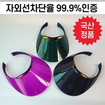 강록이네 인증받은 UV99.9% 자외선차단 국산여성썬캡 사계절 엄마 운동 플라스틱썬캡