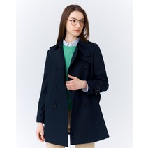 24SS [아이코닉] 네이비 하프 트렌치코트 HSCO4BC22N2