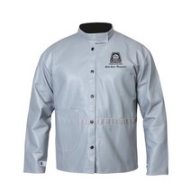 카멜로 돈피 경량 용접자켓 W121 용접복 상의 가죽 작업복 보호복, W121 특대형(XL), 1개