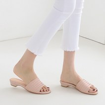 2cm 위빙짜임 꼬임 데일리 뮬 슬리퍼