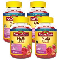 Nature Made Womens Multivitamin 네이처메이드 우먼 멀티비타민 70구미 4팩